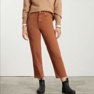 NWT Everlane Way High Jean Archroma Rich Earth Size 25